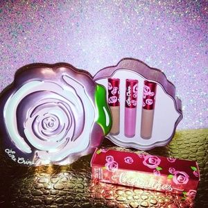 Up for trades Flower tin set & lipstick